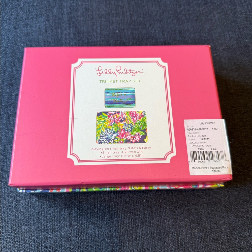 Lilly Pulitzer Trinket Tray Set